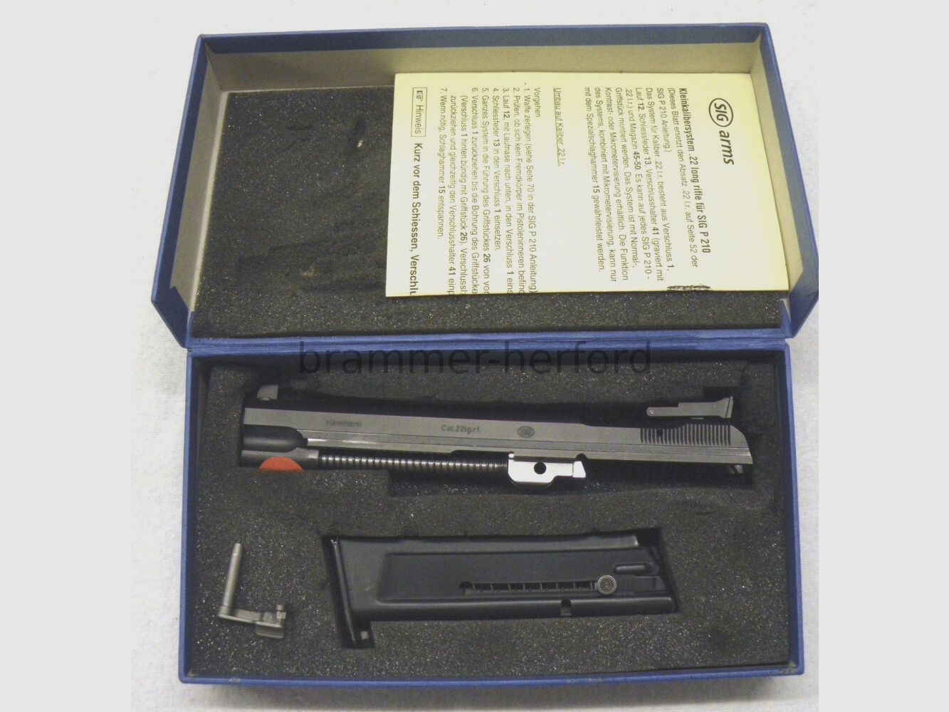 Système interchangeable Sig Hämmerli pour Sig Hämmerli P210