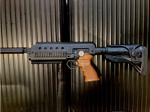 Huben GK1 Karabiner Umbau mit Aluminium-Gehäuse und AR15-Schaft längen/höhenverstellbar Neuwertig!