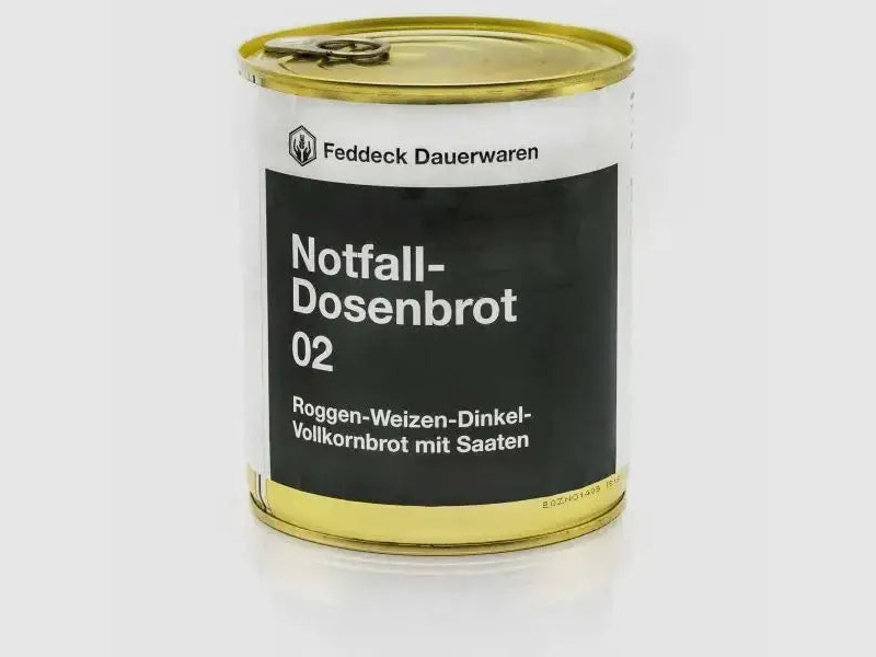 Feddeck Dauerwaren Roggen-/Weizenvollkornschrotbrot Dose 420 g