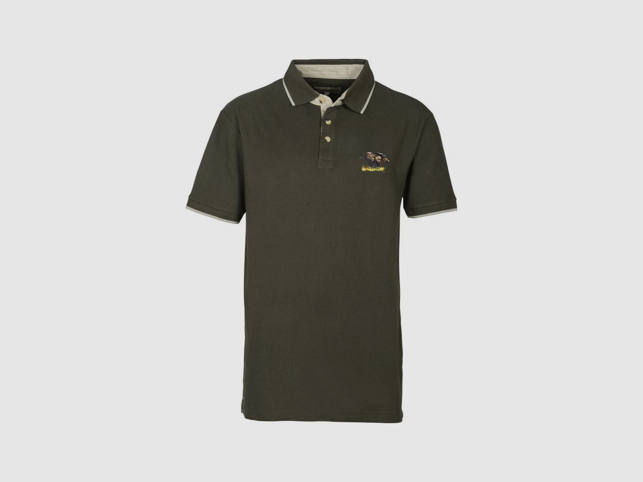 Besticktes Jagd-Polo, Bild 1 von 2