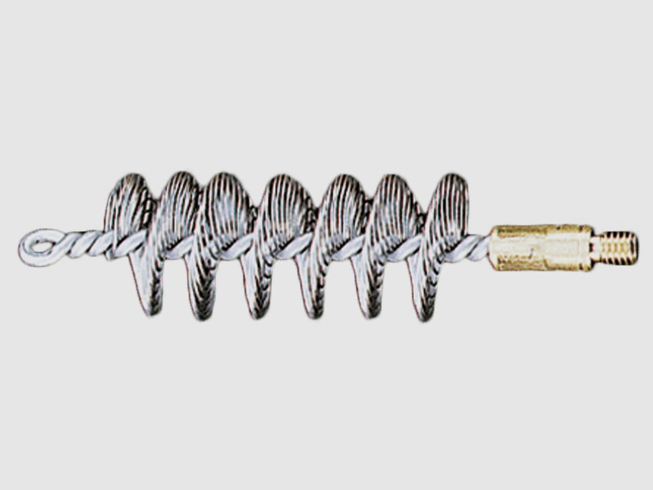 Spiral wire brush .12 - M5 external thread