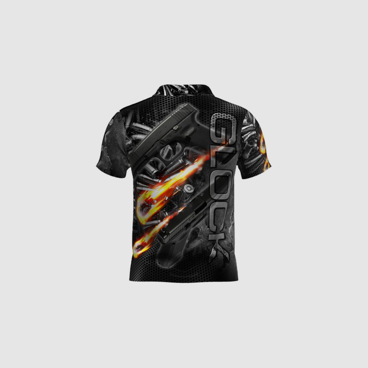 DED GLOCK Competition T-Shirt, Größe: S, Benutzerdefinierter Name: Mit Benutzerdefiniertem Namen, Bekleidungsart: Regulär (Herren), Bild 2 von 3