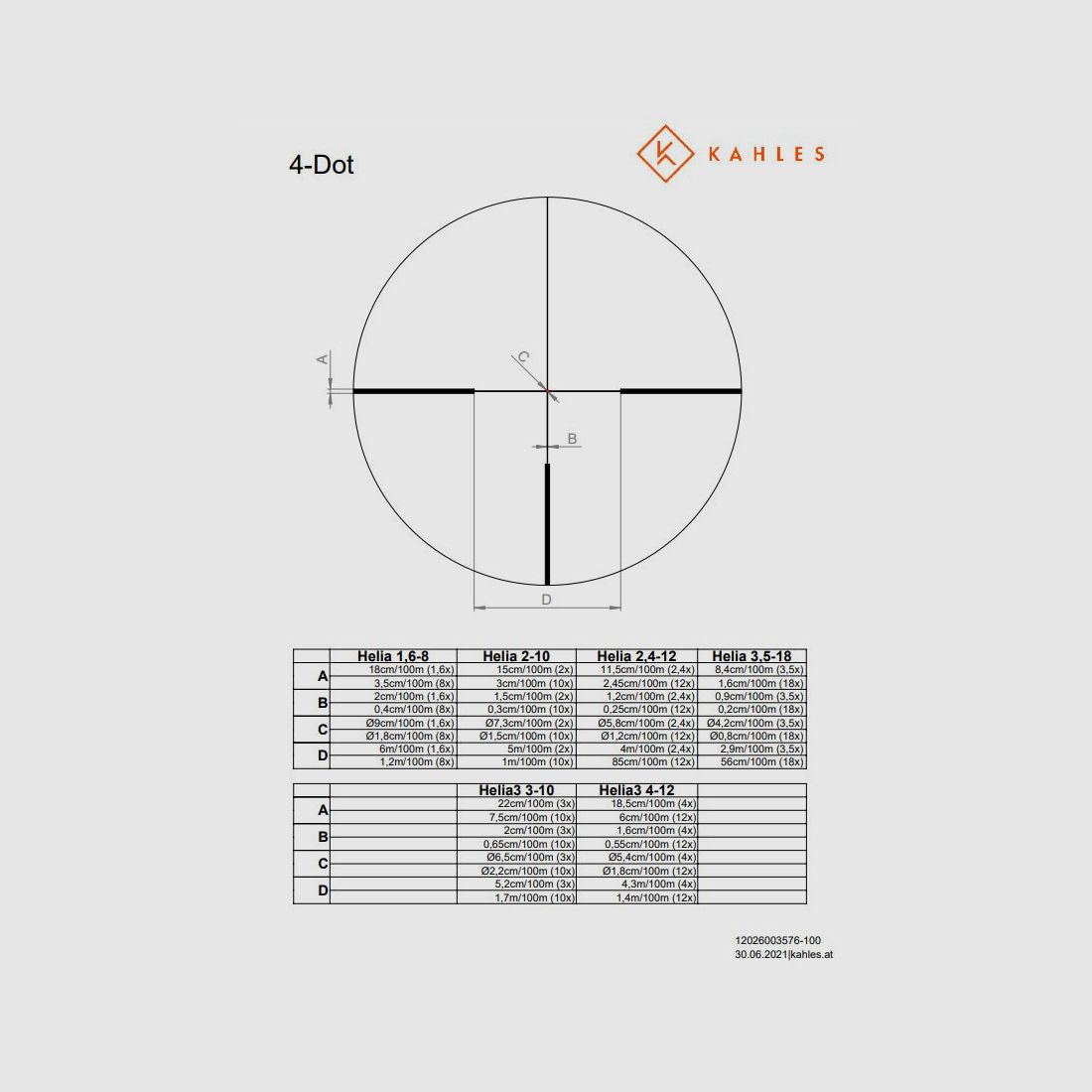 Kahles cannocchiale Kahles Helia Helia 2.4-12x56i SR 4-Dot, immagine 2 di 4