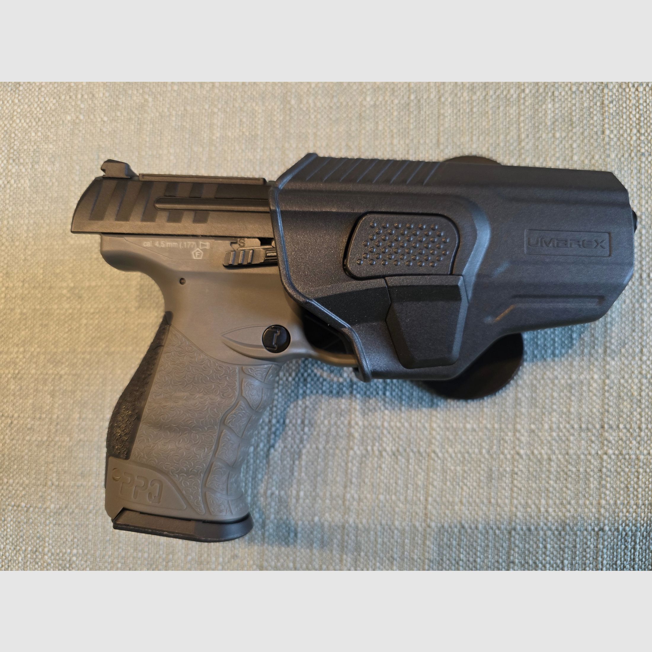 Walther Q5 Match 5" Combo Set Tungsten Gray - Pistola Blowback Co2 4,5 mm Diabolo con accesorios, imagen 9 de 9