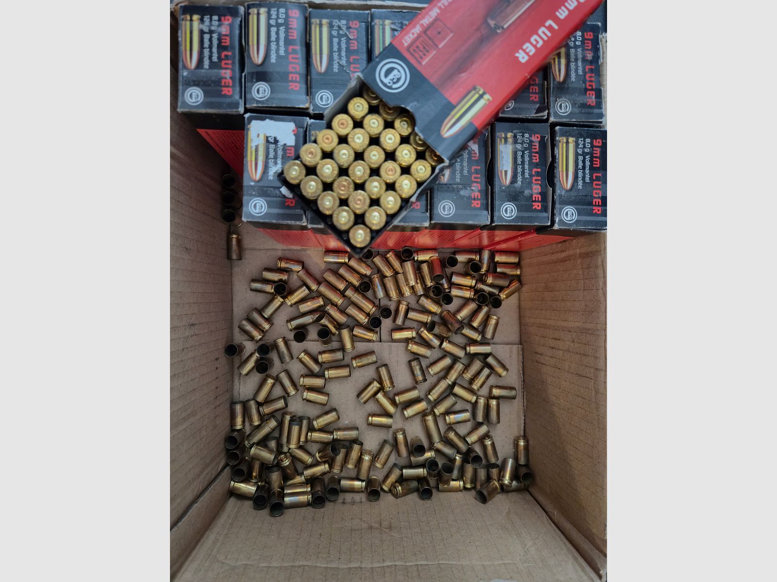 1000+ nabojów 9mm Luger dla ponownego ładowania