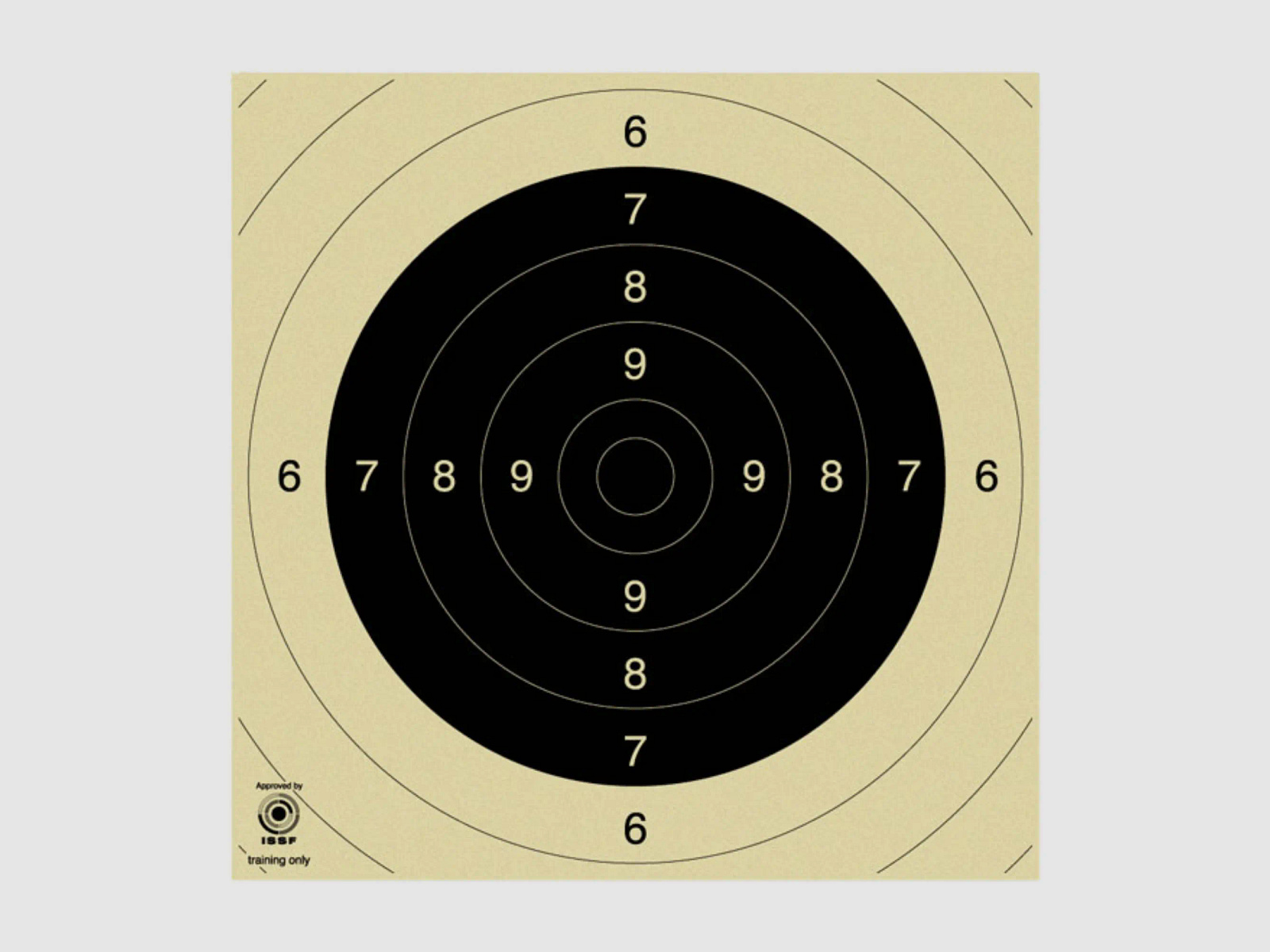 KK Spiegel Zielscheibe Gewehr 100m | 25,5x26 cm (50 Stück)