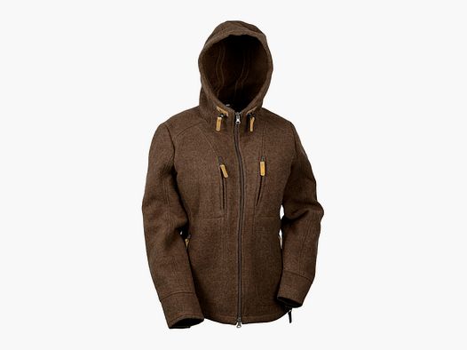 Lodenfleecejacke "Kapuzenwally" Mod. 2023, Braun