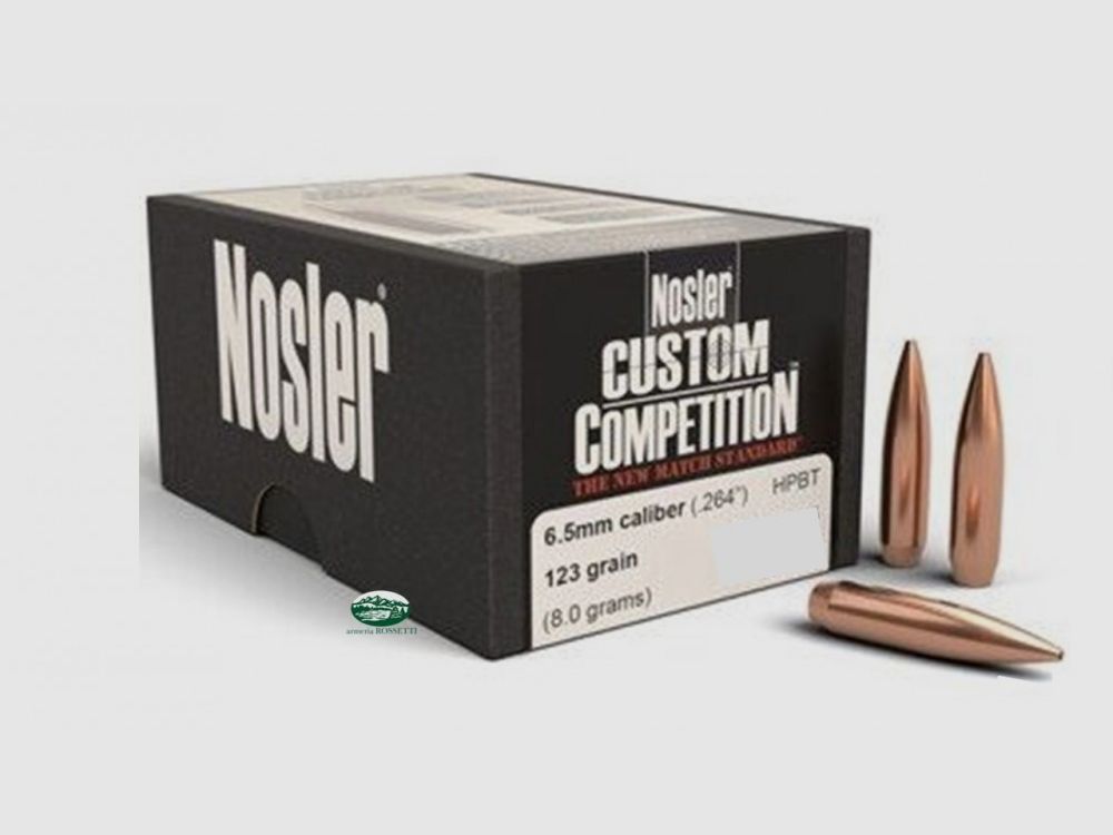 NOSLER Geschosse CUSTOM COMPETITION Kal.6,5 (264) - 123gr HPBT Packung 250 Stk. 53440