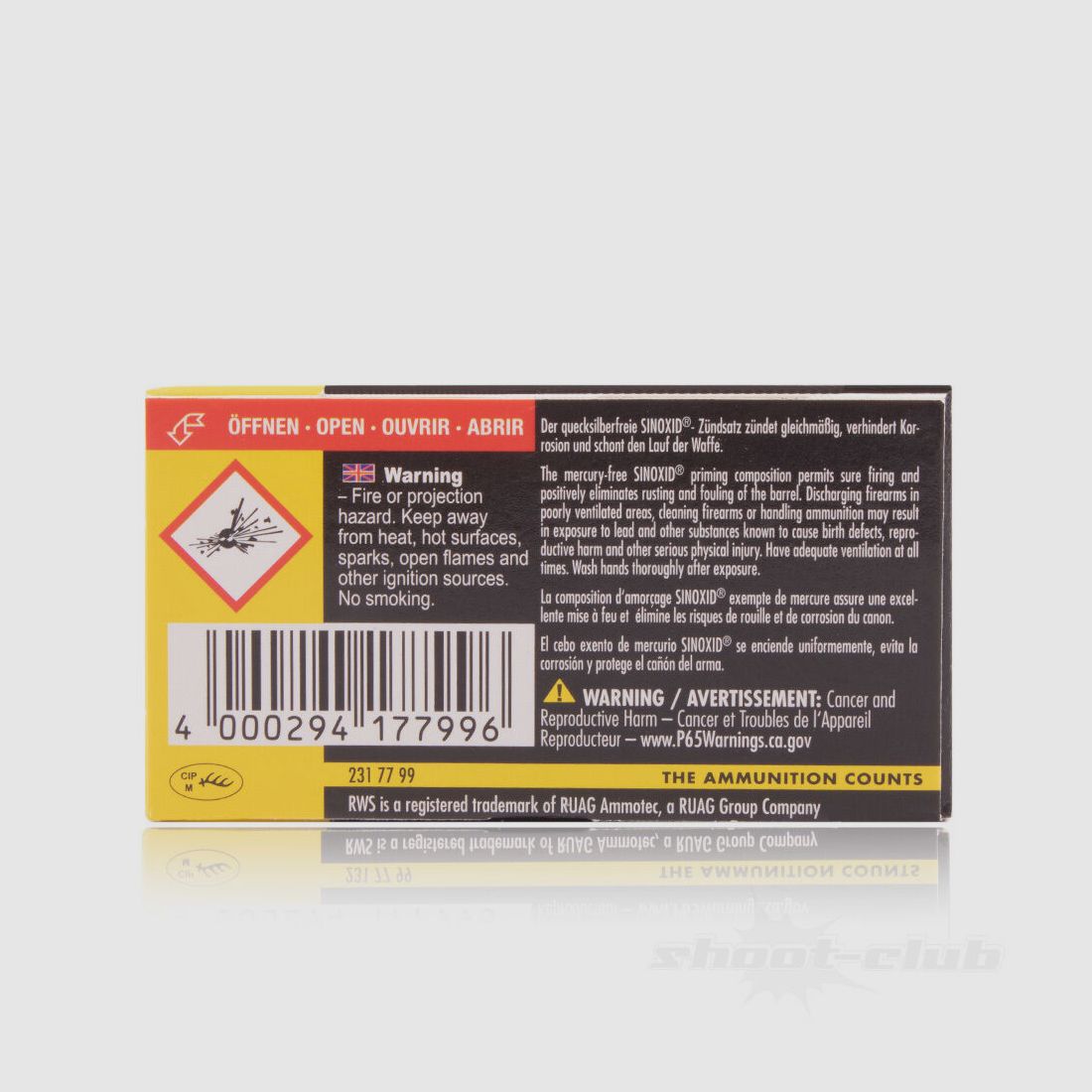 RWS Pistol Match SR LRN 40grs 50St .22lr