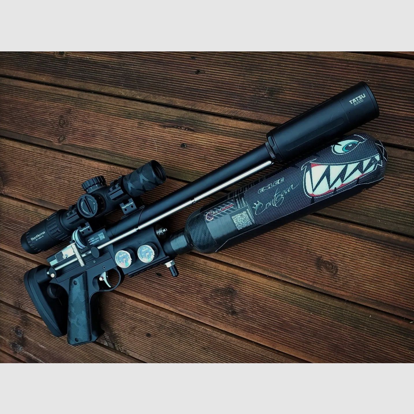 Snowpeak/AirmaX PP750 - Valvola Z Ventilatore PCP Regolatore per il collegamento di bombole d'aria compressa