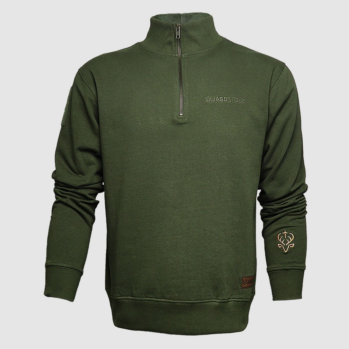 Jagdstolz Half-Zip Sweater Olive