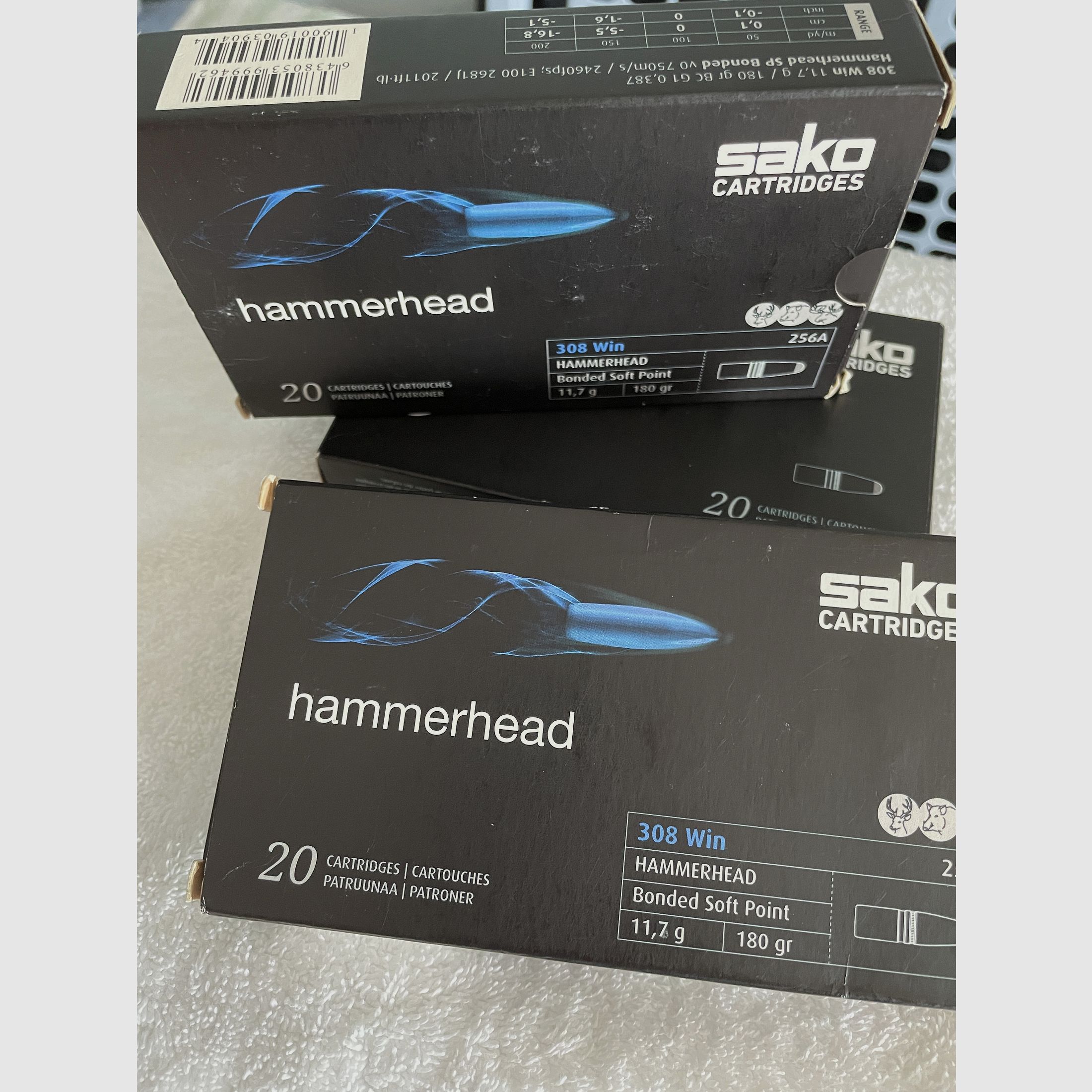 Sako Hammerhead .308 Win 180 grs – Paquete de 3