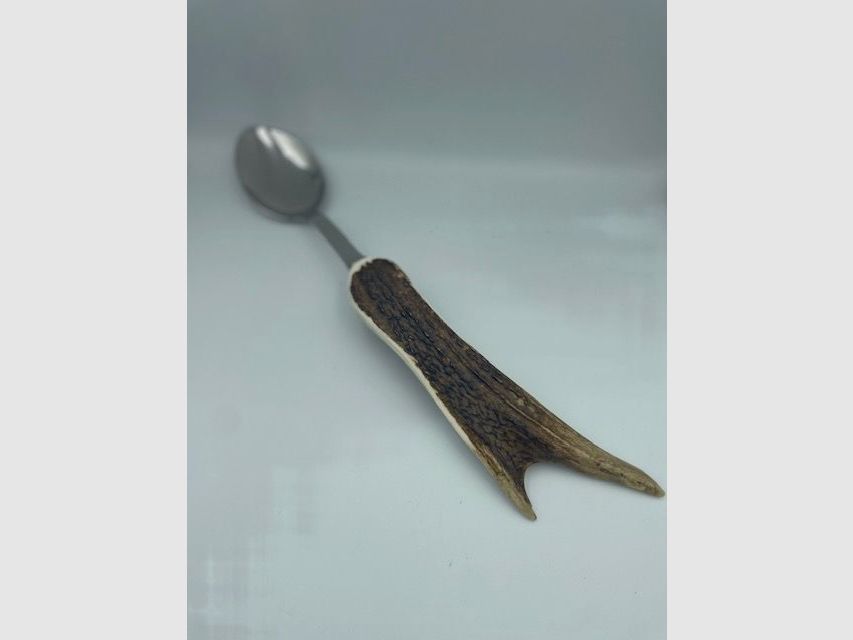 Saucenlöffel aus Hirschhorn – 1 Stück