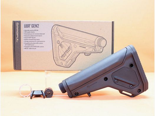 Magpul AR-15: Buttstock Magpul UBR 2.0 (MAG482-BLK) Utility/Battle Rifle Stock Polymer Black