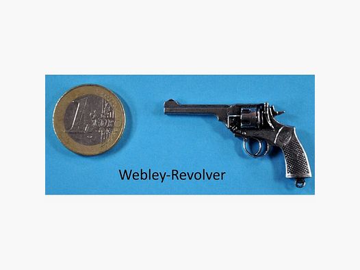 Webley-Revolver England als Metall-Anstecker