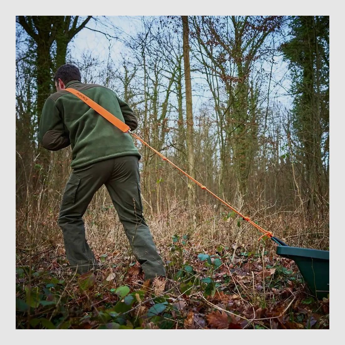 Parforce Wildwanne Profi oliv - Schlittenform