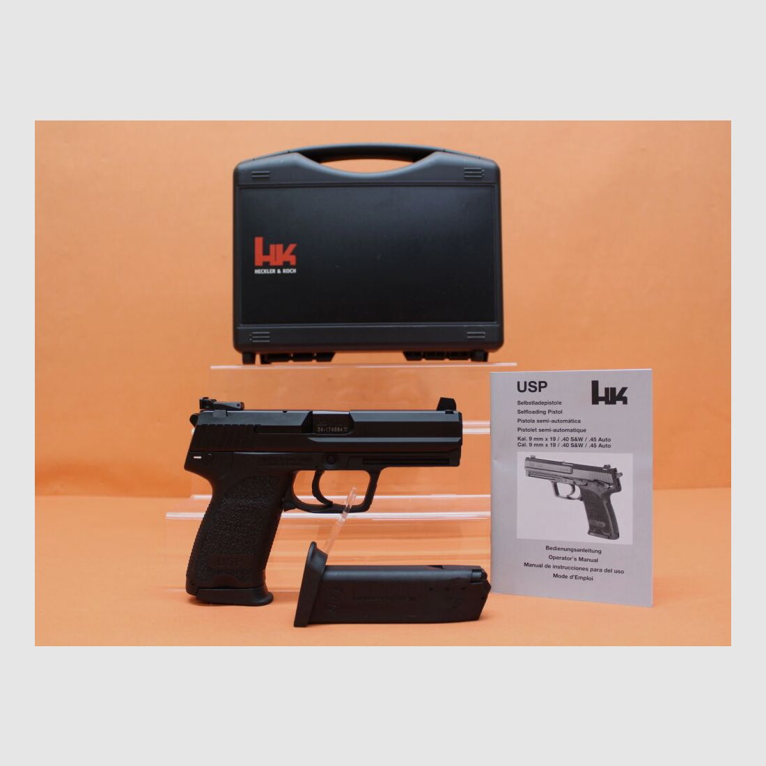 Heckler&Koch Ha.Pistolet 9mmLuger Heckler&Koch/H&K HK USP Custom Sport 108mm lufa/ mikrometrowy celownik (9mmPara/9x19), zdjęcie 2 z 3