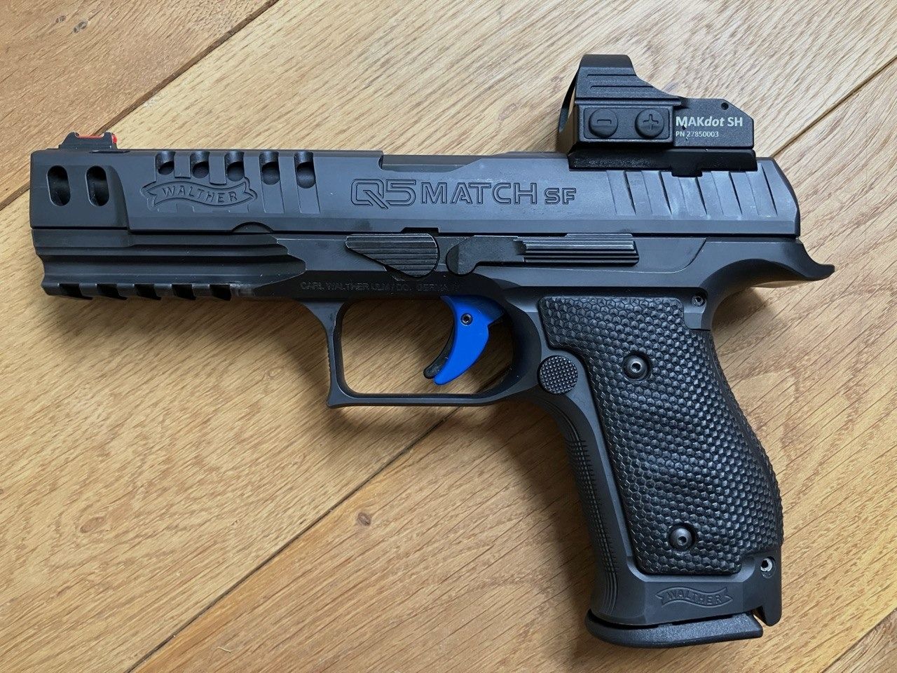 Walther Q5 Match SF Steel Frame + Optik MAKDot SH + Zubehör