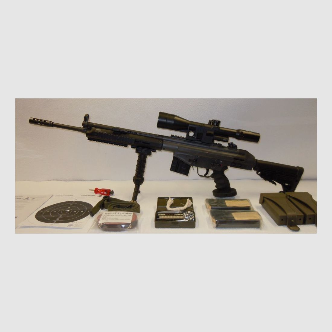 Schwaben Arms GmbH SAR M41 Komplettset mit Bodenstück Adapter und TDI, CBS, CAA Schaft für SAR M41, HK41, G3/Klone