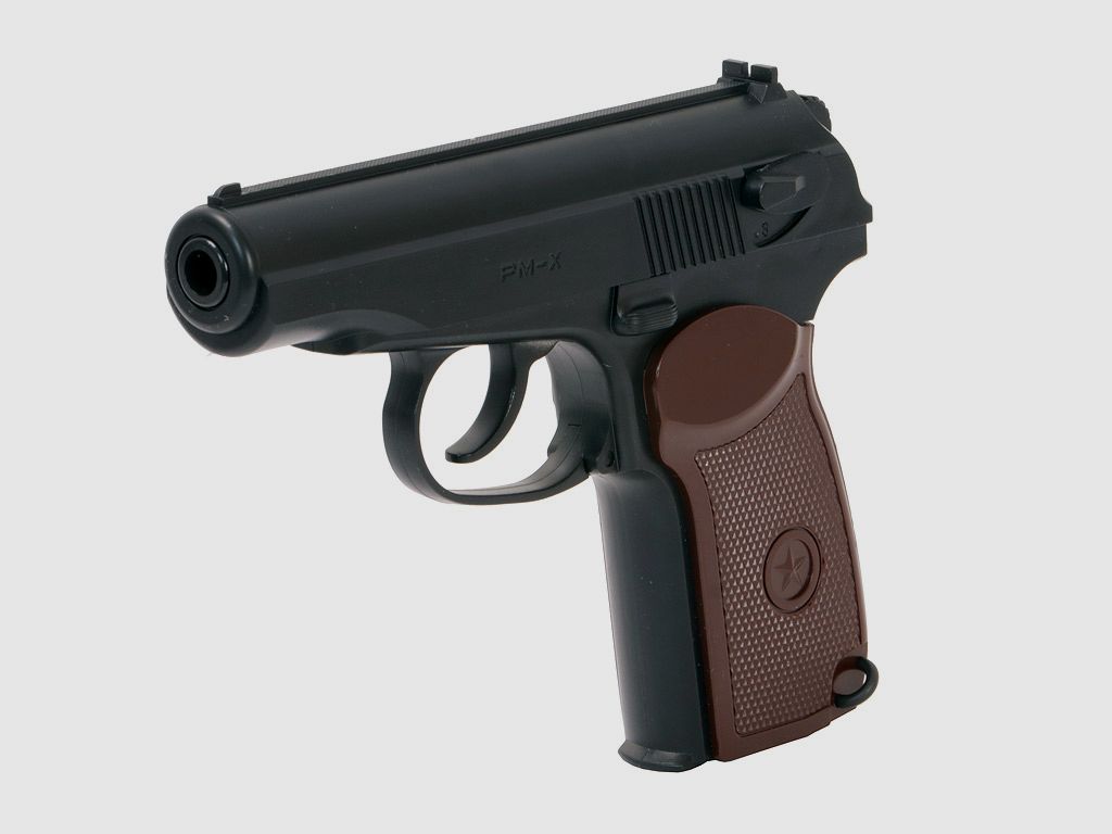 CO2 Pistole Borner PM-X schwarz Kaliber 4,5 mm BB (P18)