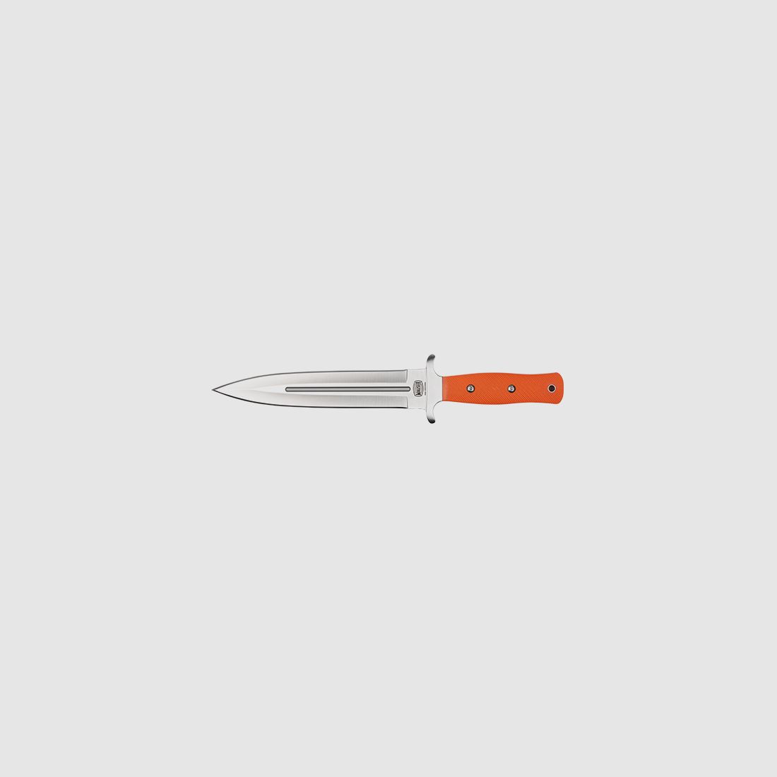 Mauser 80414842 Abfangmesser Klingenlänge 21,5 cm 440C-Stahl Gewicht: 451g Parierstange orange