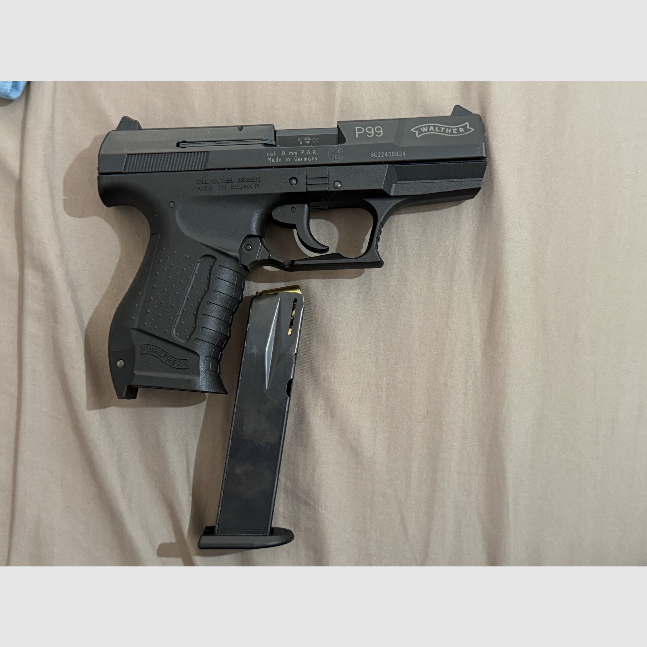 Walther P99 blank firing