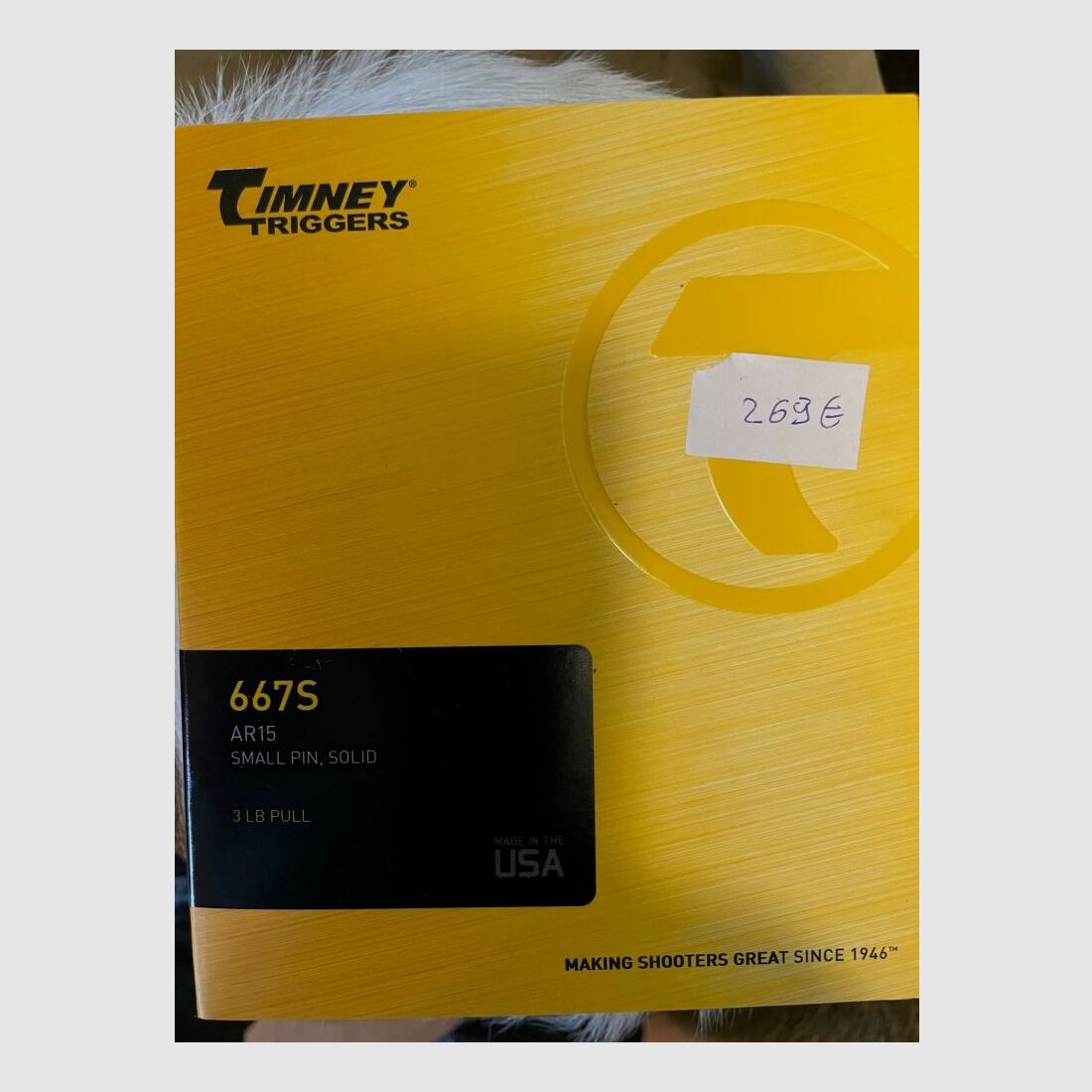 Timney Abzug 667S Trigger, AR15 small pin (0.154"), solid ca. 1300g