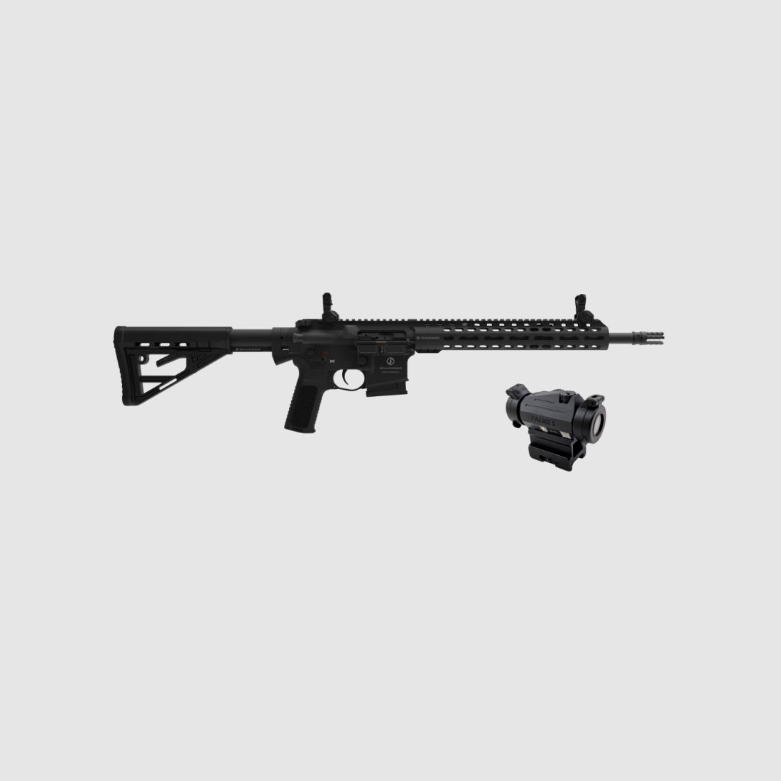 SCHMEISSER M4FL 223 REM MK2 14.5" M-LOK BLACK FALKE D-POL SET, image 1 of 9
