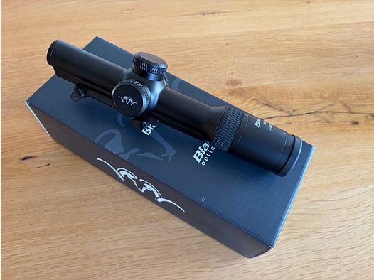 Blaser B2 1-6x24 iC scope including saddle mount