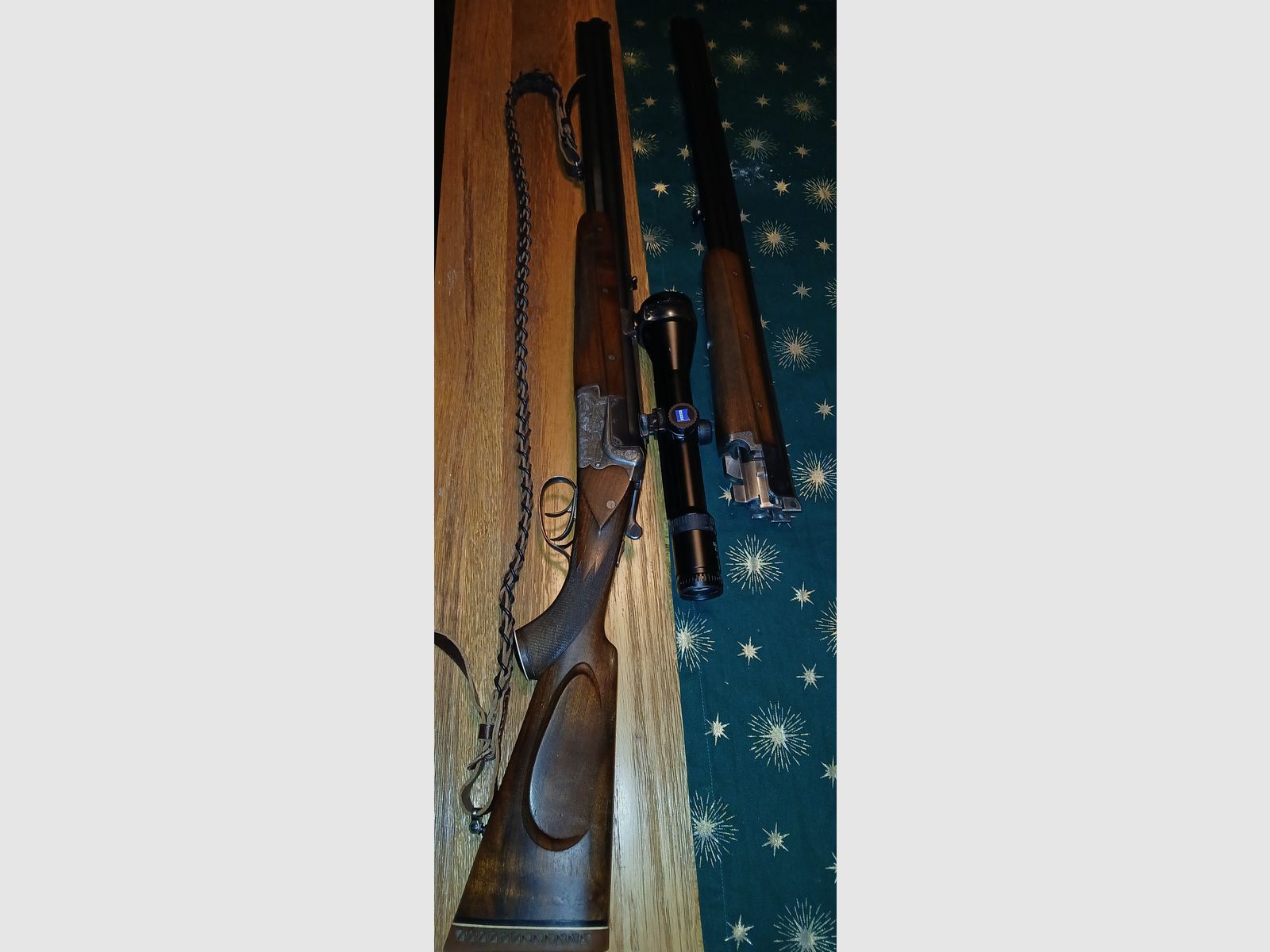 Merkel Bockbüchsflinte mit Zeiss Diavari VM,LP Glas und Austauschlauf in 8x57 IRS und 12/70