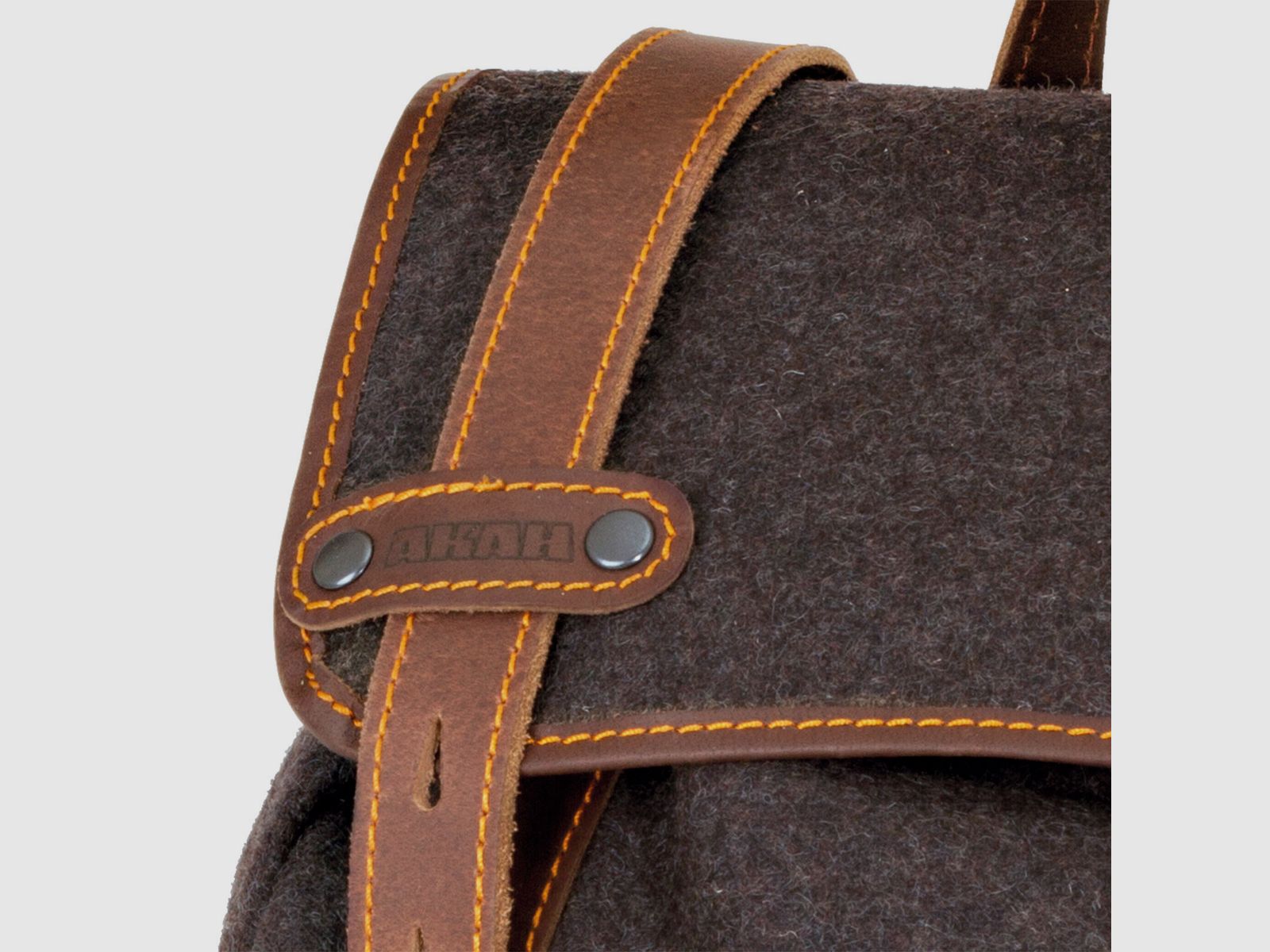 Hiking backpack Loden with buffalo leather Ranger