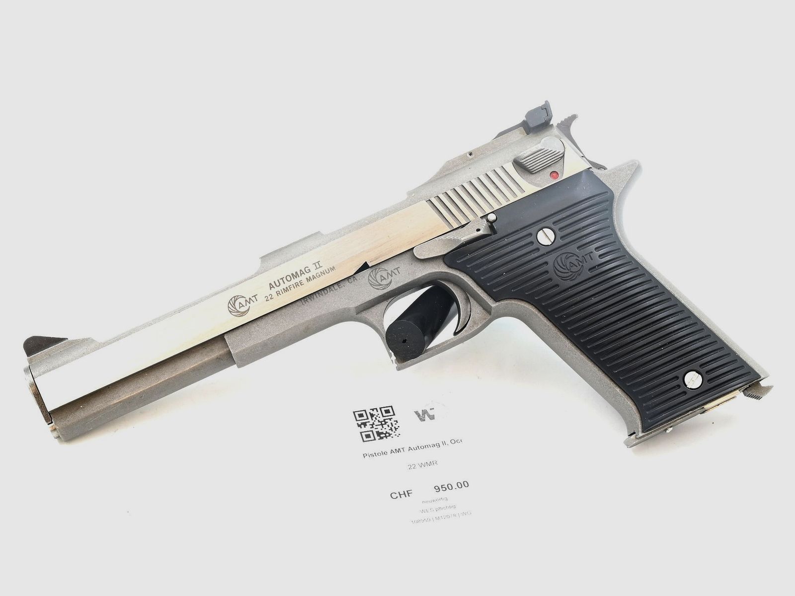 Pistole AMT Automag II, Occ., .22 Mag., Bild 1 von 2