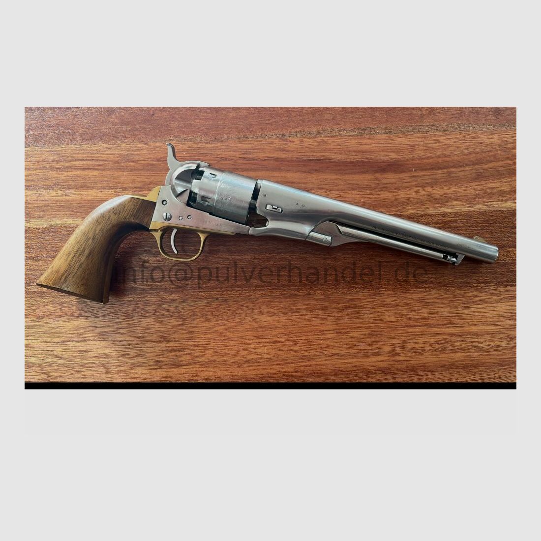 Colt 1860 Army 8" silversteel im 2er Set mit Zubehör oder solo .44(BlackPowder)