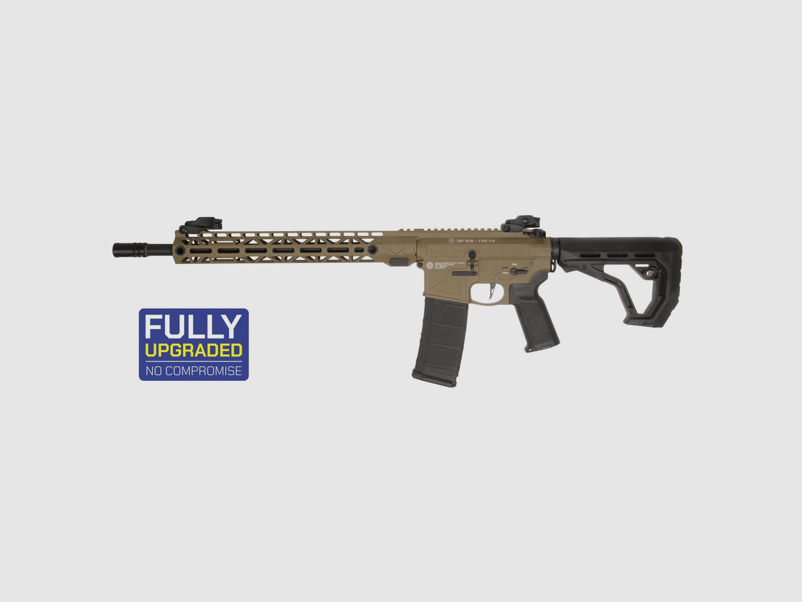 GP R15 FREYA 14" CNC Mlok FREYA ALPHA S-AEG Tan Frei ab 18 Jahren | Delta Armory