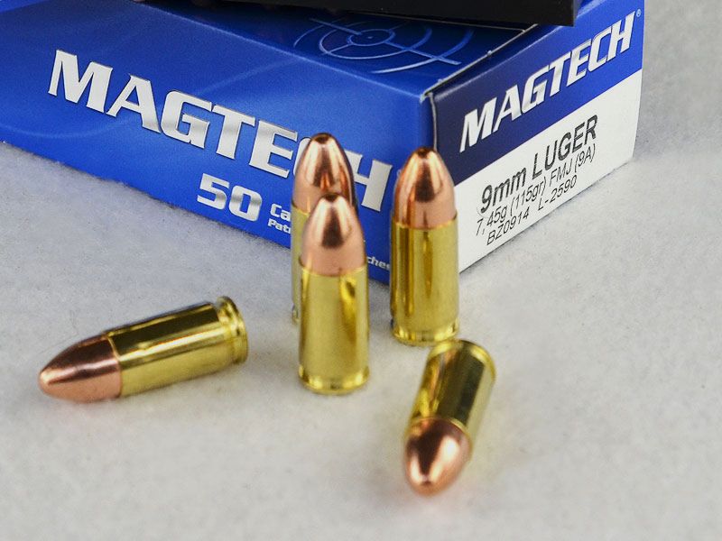 MAGTECH 9 mm Luger, volmantel 115 grs 1 verpakking (50 schoten à €0,319*)