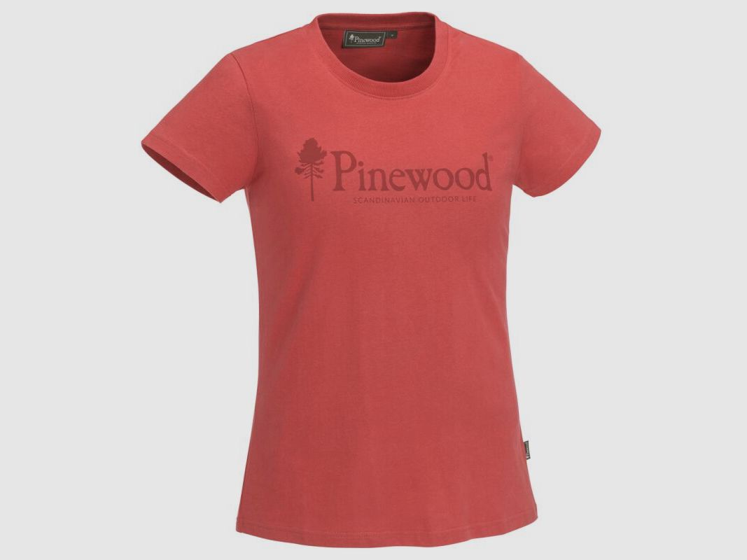 Pinewood Damen T-Shirt Outdoor Life Coral