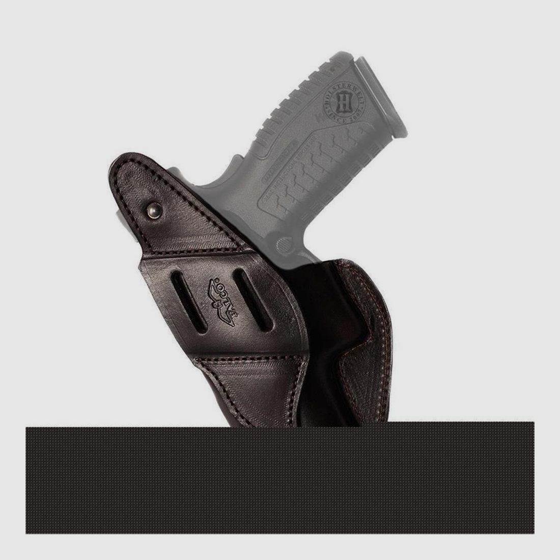 Lederholster mit Ornament Rechtshänder-Schwarz Walther P99