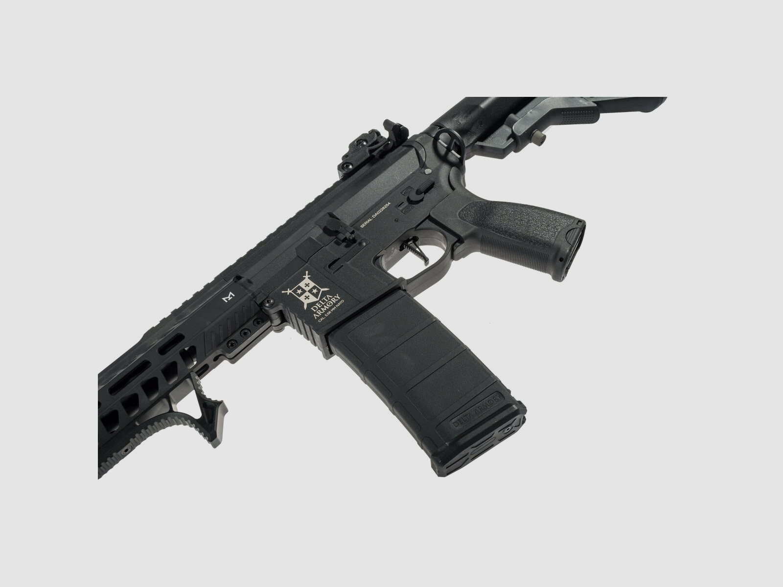 AR15 M-Lok Short ETU NC! BRAVO Serie Delta Armory Schwarz S-AEG Airsoft Gewehr Frei ab 18 Jahren