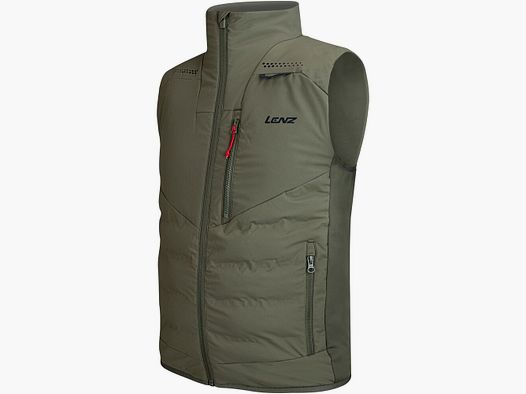 Lenz Heizweste 3.0 Unisex mit HEAT PADS Farbe Oliv - Größe XS (Damen)