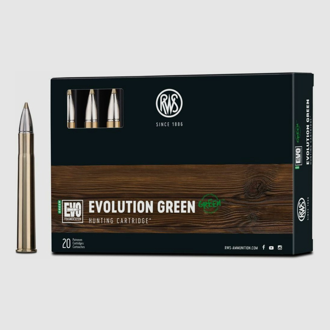 RWS EVO GREEN 11,9g/184grs - 20er