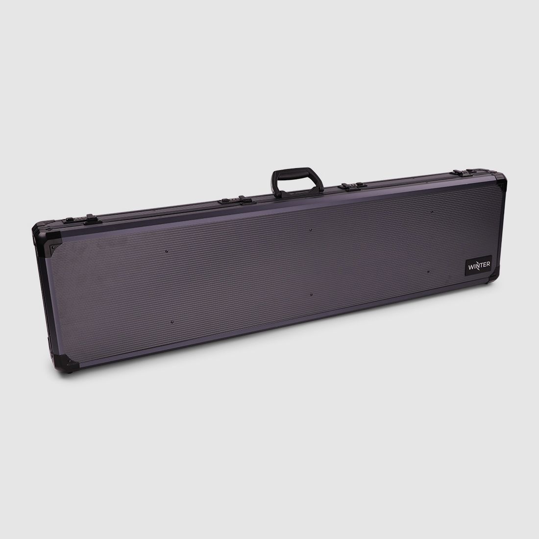 Custodia per fucile invernale W12 – lunghezza interna 119 cm – 1 fucile lungo – 4 serrature a combinazione – protuberanze (Grigio)