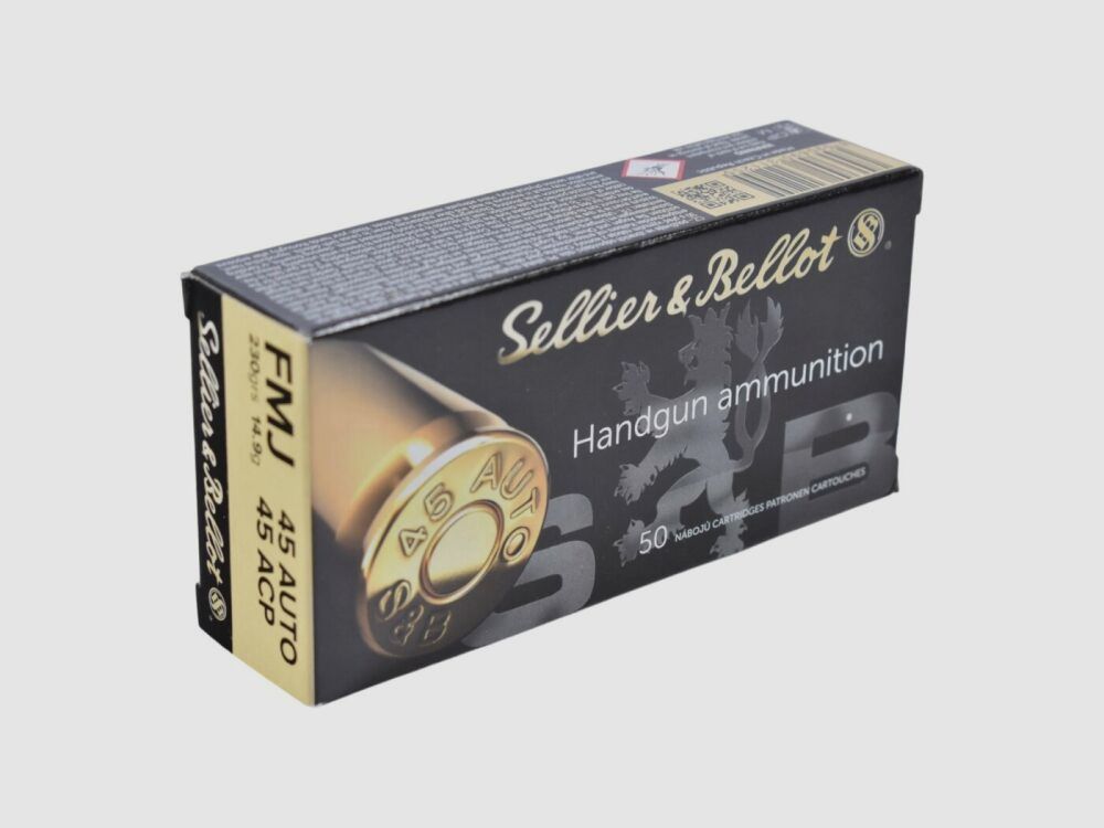 Sellier & Bellot .45 Auto FMJ 230grs / 14,9g