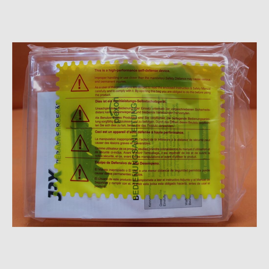 Piexon Jet Protector JPX Gen1: Launching device for irritants (pepper spray) polymer black 10% OC (OVERSTOCK!) with additional training magazine