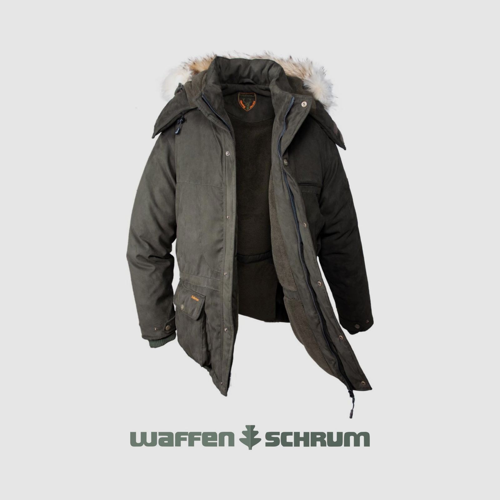 Hubertus Ansitzjacke ICELAND Oliv/braun