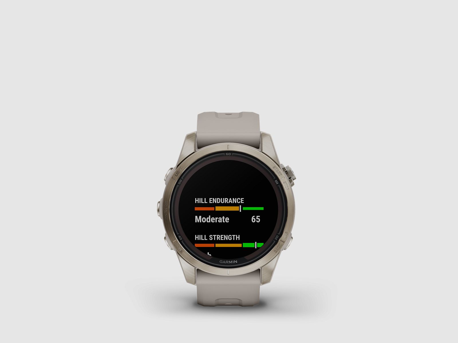 Garmin fēnix® 7S Pro – Sapphire Solar Edition, Beige/Softgold mit QuickFit®-Silikon-Armband 20 mm