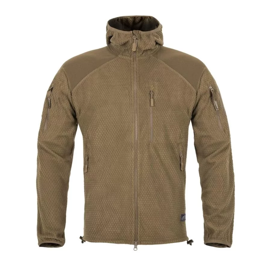 Polar Helikon ALPHA HOODIE Grid Fleece Olive Green (BL-ALH-FG-02), image 4 sur 32