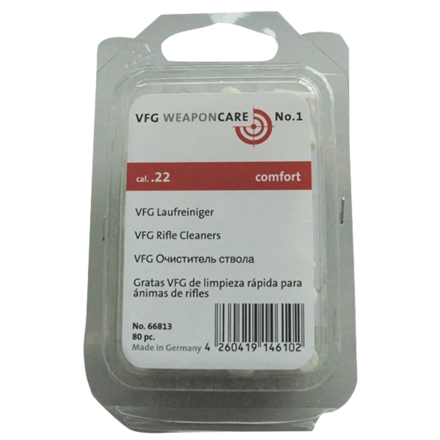 VFG Laufreiniger comfort Kal. .22 80St.