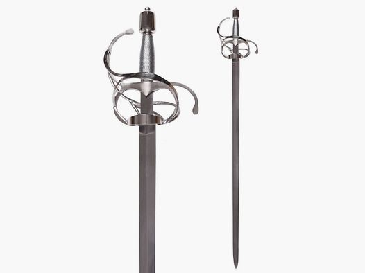 Korbrapier mit breiter Klinge