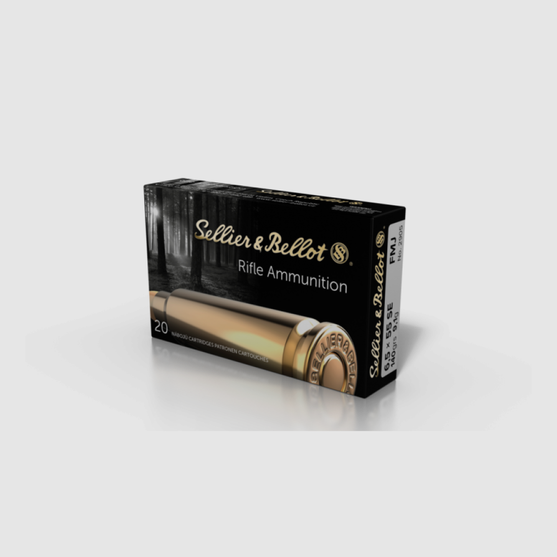 6.5x55 SE S&B FMJ 140gr VE20