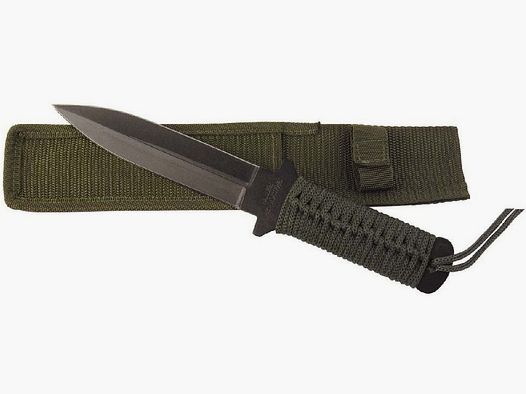 Dolch schw. Klinge Griff Korde